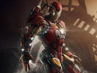 Cyberpunk Iron Man wallpaper