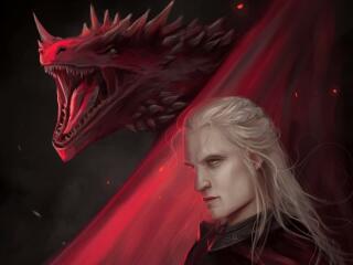 Daemon Targaryen & Caraxes HD Wallpaper