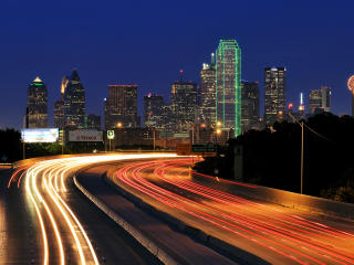 Dallas Texas Lights Skyscrapers wallpaper