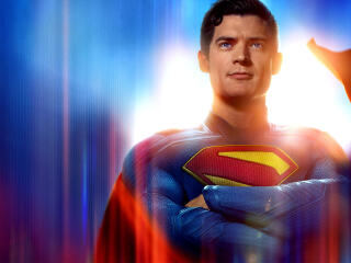 David Corenswet as Superman 2025 Wide Poster wallpaper