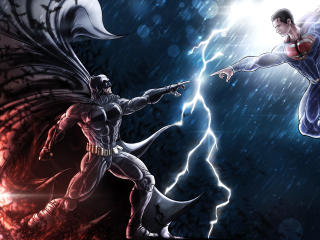 DC Batman vs Superman wallpaper