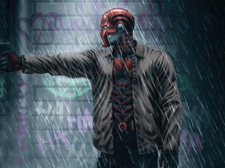 DC Red Hood Digital Comic Art wallpaper