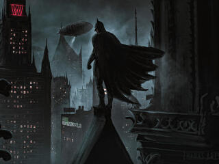 DC Superhero Batman Art wallpaper