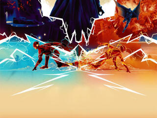 DC The Flash Digital Movie Poster Wallpaper