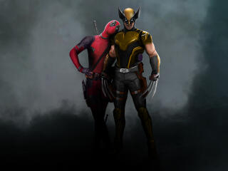 Deadpool 3 with Wolverine 5K Art Wallpaper