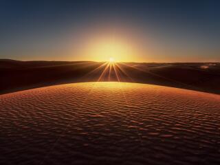 Desert HD Sunrise wallpaper