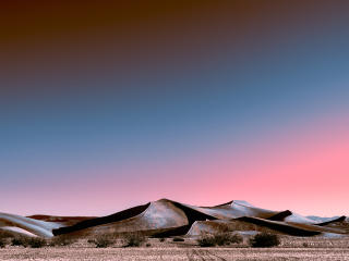 Desert in Neon Sunset wallpaper