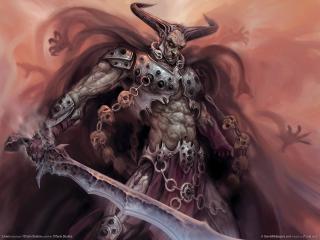 devil, monster, horns Wallpaper