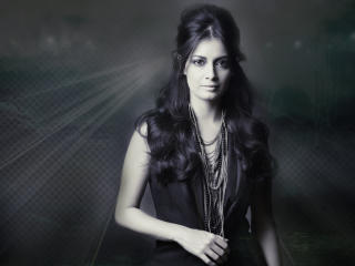 Dia Mirza In Black Dress HD Pics wallpaper