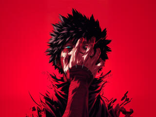 Digital Dabi Art From My Hero Academia 4K Minimal wallpaper