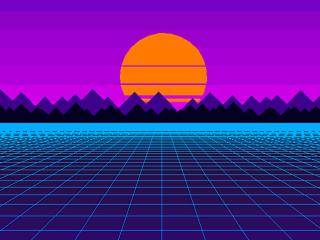 Dithering Outrun Wallpaper