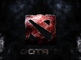 dota 2, logo, dark theme Wallpaper