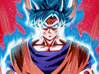 Dragon Ball HD Goku Super Saiyan Blue wallpaper