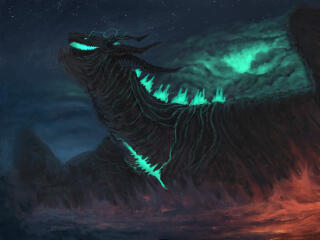 Dragon Fantasy Cool Art wallpaper