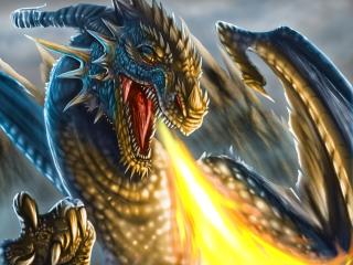 dragon, jaws, claws wallpaper