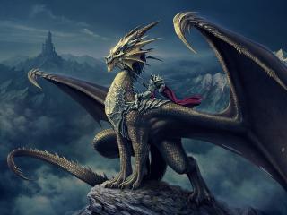 Dragon Knight Fantasy Art wallpaper