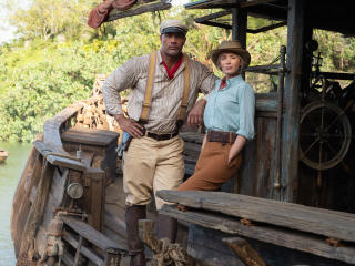 Dwayne Johnson and Emily Blunt Jungle Cruise wallpaper