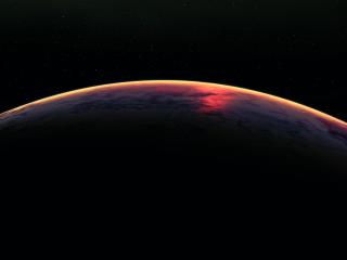 Earth Atmosphere From Space wallpaper