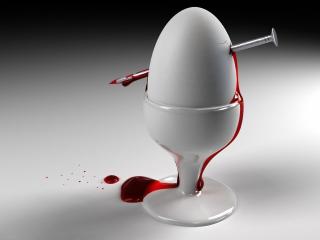 egg, blood, stand Wallpaper