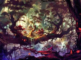 Elven Forest wallpaper