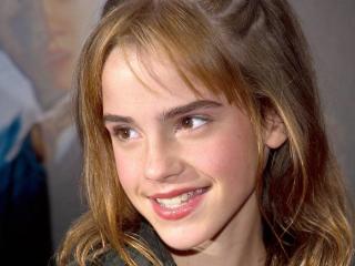 Emma Watson Laughing Seen wallpaper