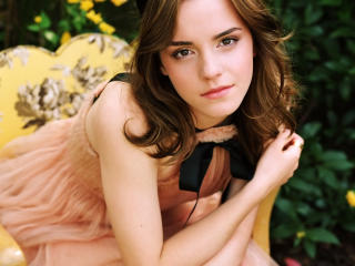 Emma Watson Pink Dress  wallpaper