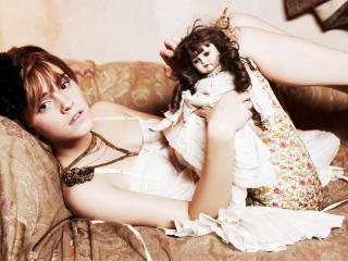 Emma Watson With Toy Images wallpaper