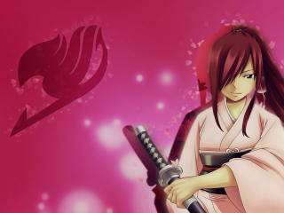 erza scarlet, fairy tail, mage wallpaper
