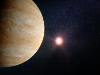 Exoplanet GJ 1214 b and Its Star wallpaper