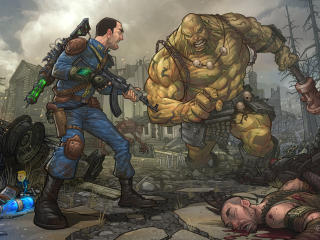 fallout 3, super mutant, behemoth wallpaper