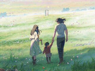 Family Love HDSuzume no Tojimari Art wallpaper