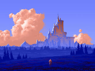 Fantasy Castle HD Alone wallpaper