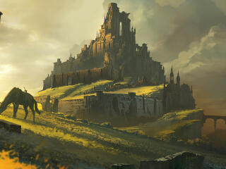 Fantasy City HD Castle wallpaper