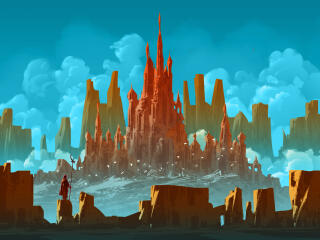 Fantasy City HD Digital 2023 Art wallpaper