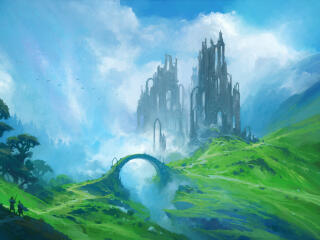 Fantasy Landscape HD Digital Art wallpaper