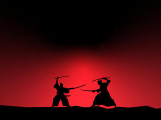 Fantasy Samurai 4k Fight Minimal wallpaper