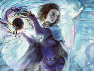 Fantasy Sorceress Painting HD wallpaper