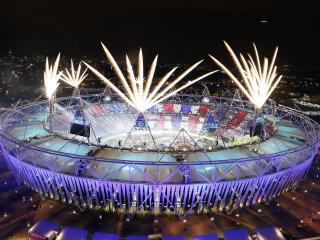 fireworks, opening ceremony,  stadium wallpaper