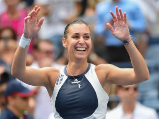 flavia pennetta, tennis player, smiling Wallpaper