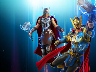 Fortnite Mighty Thor Love and Thunder wallpaper