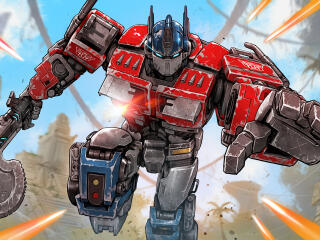 Fortnite Optimus Prime HD Transformers wallpaper