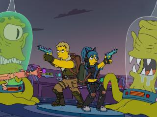Fortnite Simpsons wallpaper