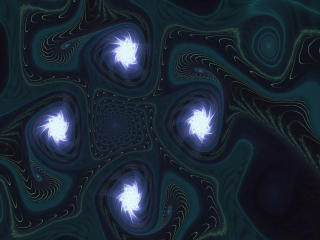 Fractal Patterns Dark Stars wallpaper