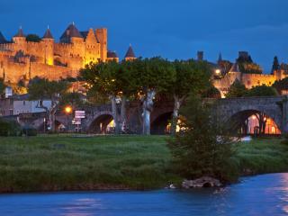 france, carcassonne, bridge wallpaper