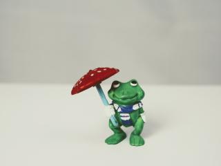 frog, toy, umbrella wallpaper