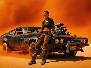 Furiosa Cool A Mad Max Saga Background wallpaper