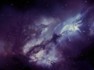 galaxy, nebula, blurring wallpaper