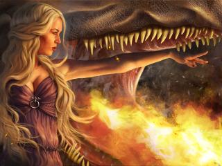 game of thrones, daenerys targaryen, girl wallpaper