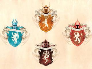 game of thrones, emblems, house stark wallpaper