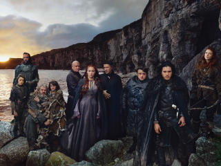 Game of Thrones Kit Harington Sophie turner and Rose Leslie wallpaper